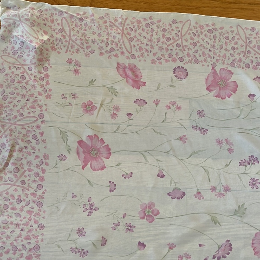 Vintage Breast Cancer Awareness Silk Scarf~Accessory Street~NWT